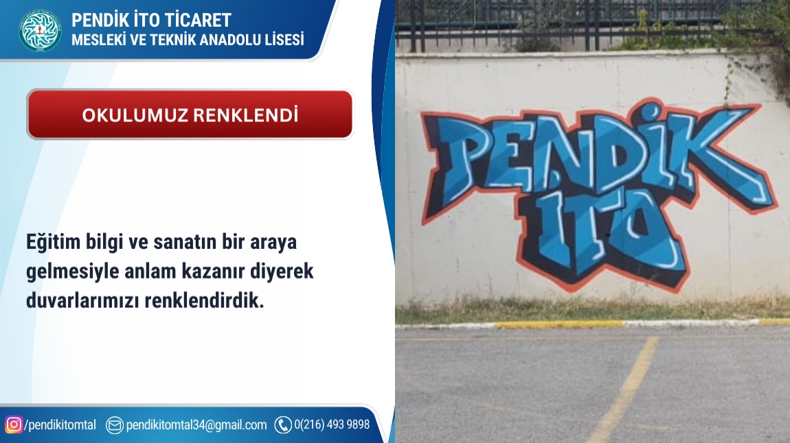 Okulumuz artık daha renkli!